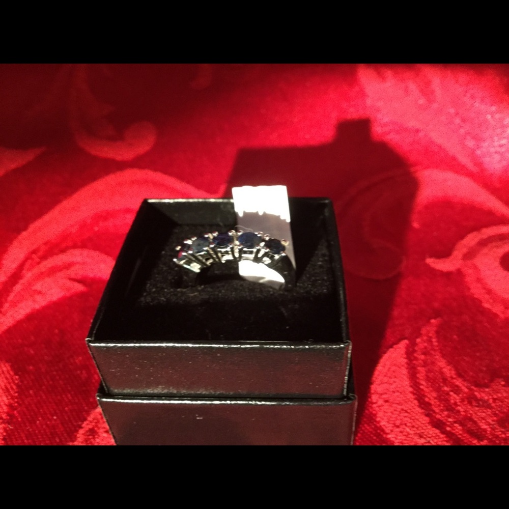 Black sapphire ring